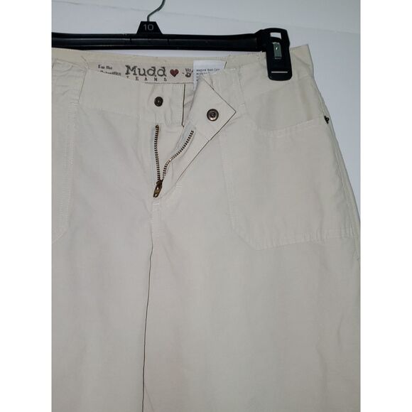 Mudd Jeans Women's Light Weight Khaki Boho Cargo Adventure Drawstring Size 3 - Picture 4 of 12